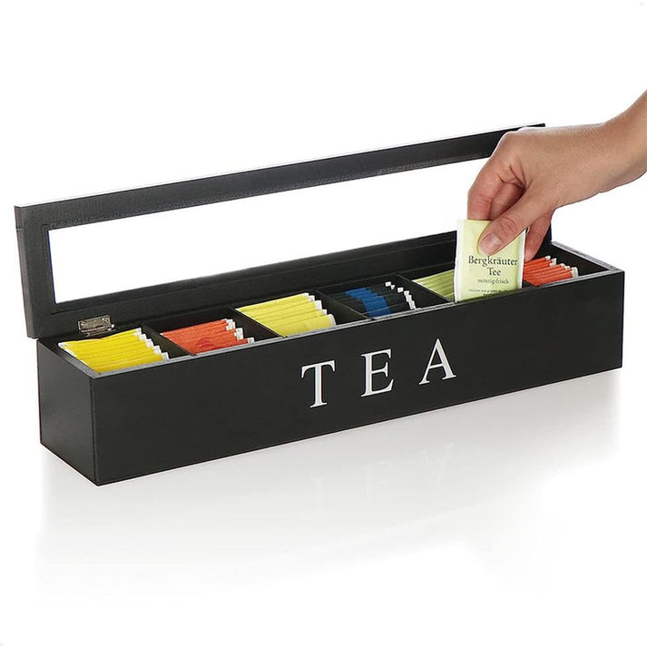 Caja de té vintage con iluminación