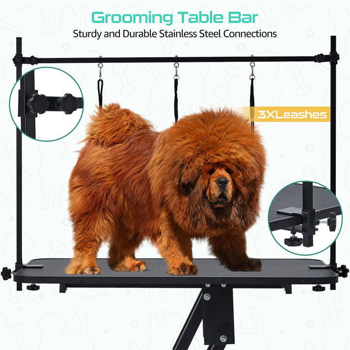 Estructura de hierro resistente de la mesa de peluquería