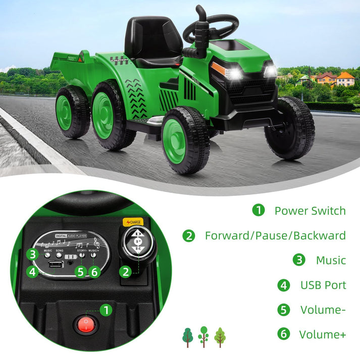 Panel de control del tractor para niños