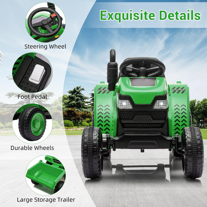 Estructura segura del tractor infantil