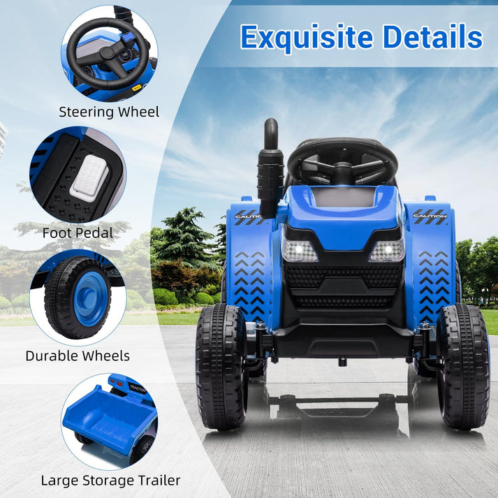 Remolque práctico desmontable para tractor